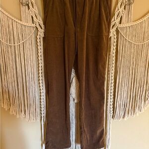 Brown Corduroy Women's Pants